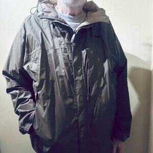 Columbia Sportswear Men's XL Waterproof Brown Rain Jacket - Omni-Tech